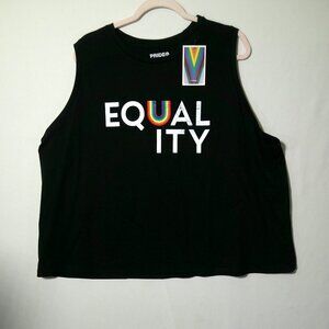 NWT Pride EQUALITY tank top Rainbow Size 2X